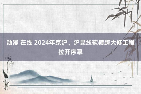 动漫 在线 2024年京沪、沪昆线软横跨大修工程拉开序幕