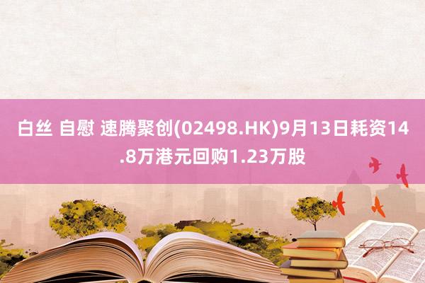 白丝 自慰 速腾聚创(02498.HK)9月13日耗资14.8万港元回购1.23万股