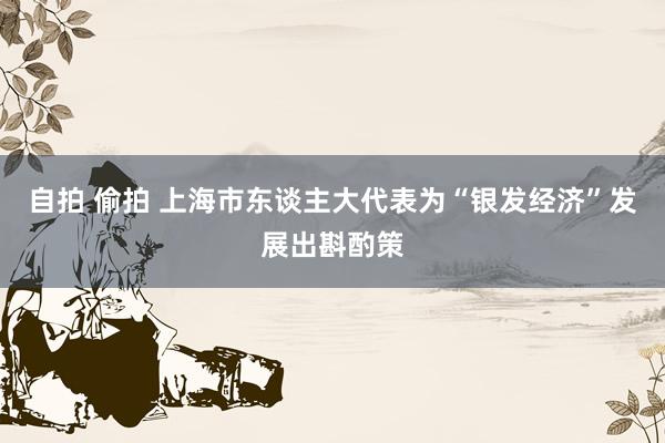 自拍 偷拍 上海市东谈主大代表为“银发经济”发展出斟酌策